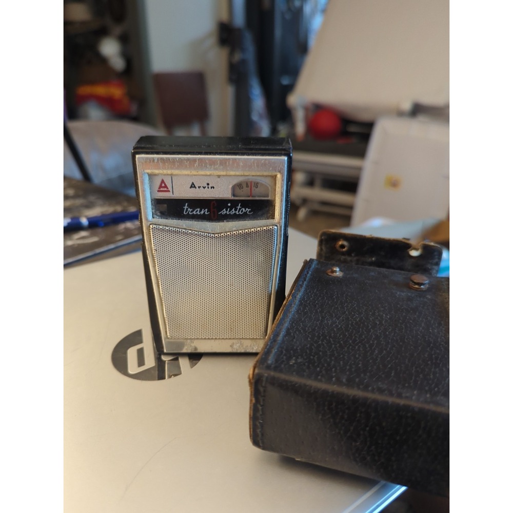 Arvin Vintage Transistor Pocket Radio Collectible Model 60 R 79 Jet Black